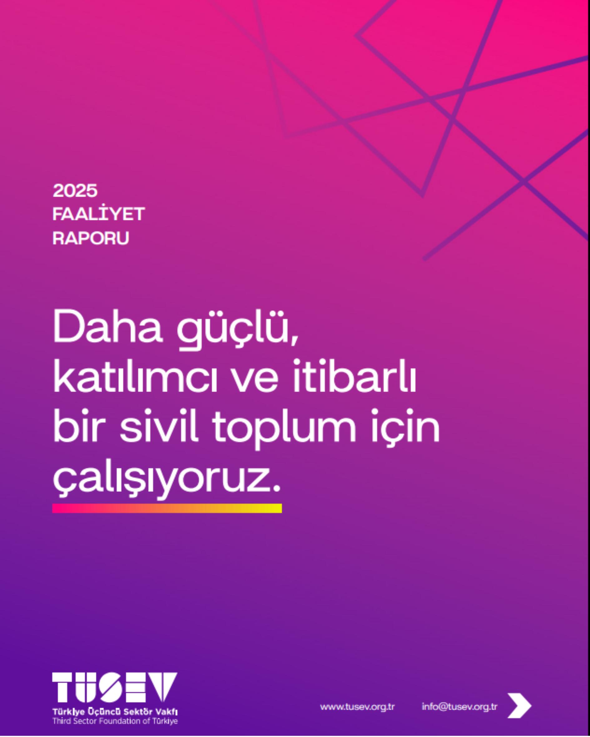 TÜSEV 2025 Faaliyet Raporu 