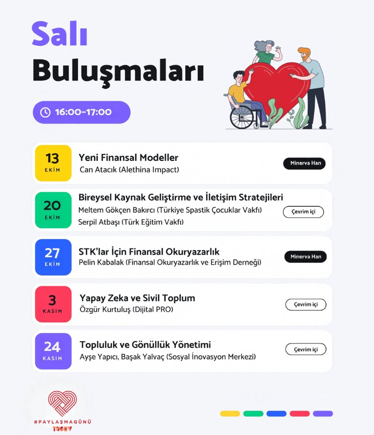 #PaylaşmaGünü Salı Buluşmalarına Davetlisiniz